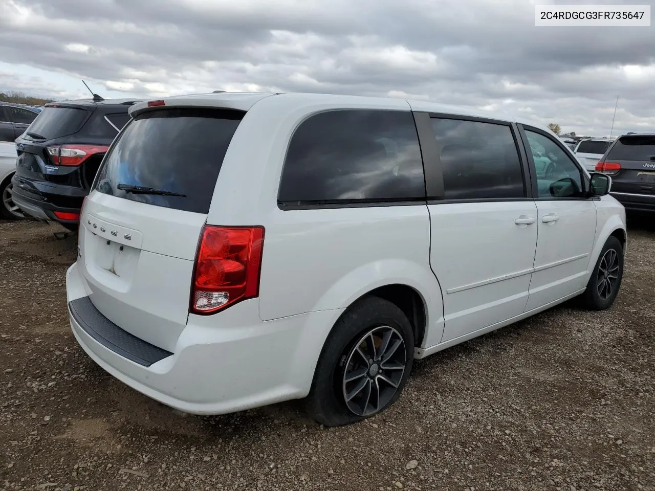 2015 Dodge Grand Caravan Sxt VIN: 2C4RDGCG3FR735647 Lot: 78036844