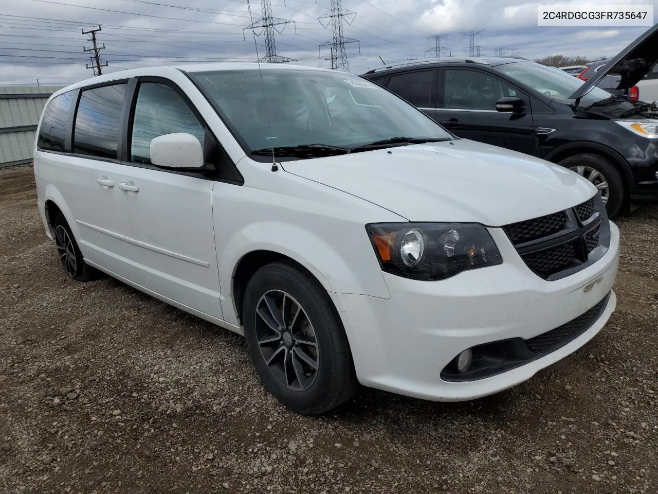 2015 Dodge Grand Caravan Sxt VIN: 2C4RDGCG3FR735647 Lot: 78036844