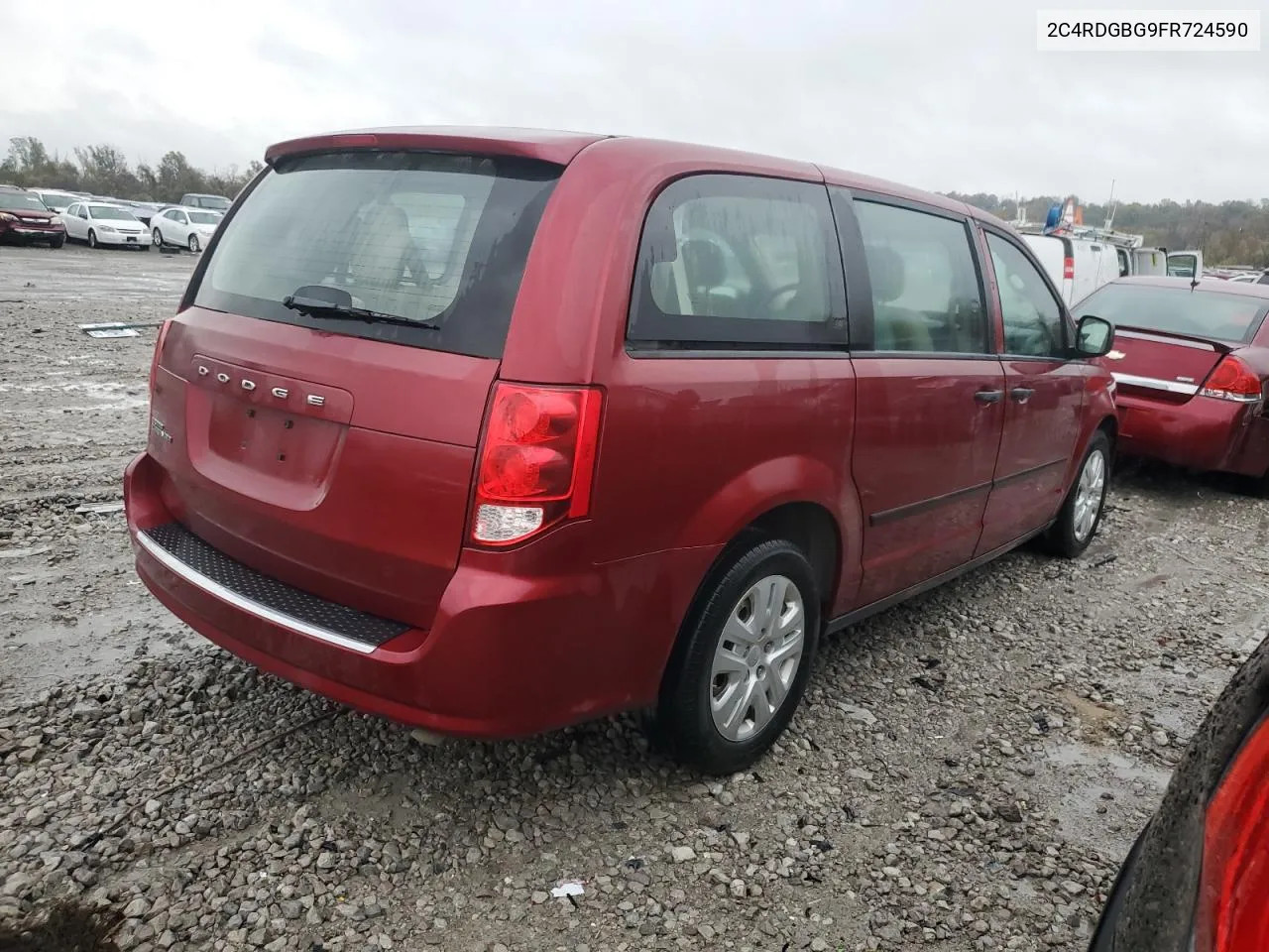 2015 Dodge Grand Caravan Se VIN: 2C4RDGBG9FR724590 Lot: 78256794