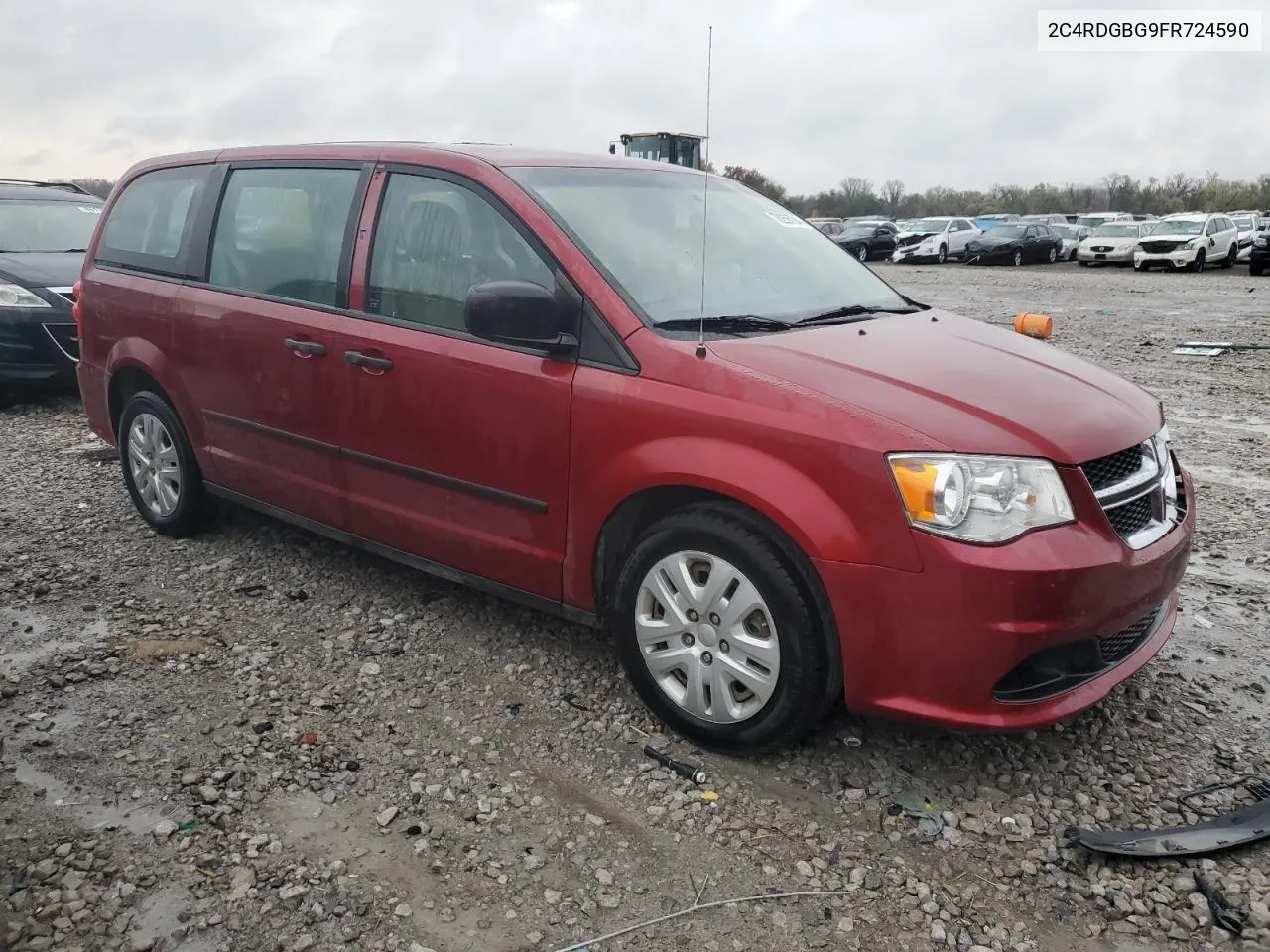 2015 Dodge Grand Caravan Se VIN: 2C4RDGBG9FR724590 Lot: 78256794