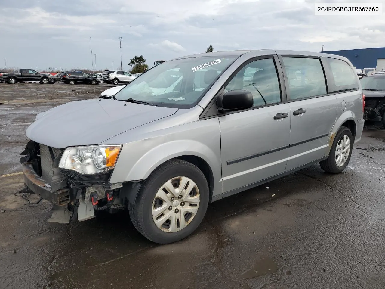 2015 Dodge Grand Caravan Se VIN: 2C4RDGBG3FR667660 Lot: 78363324