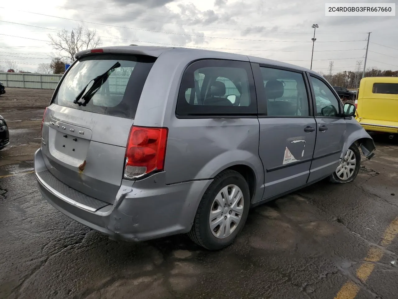 2015 Dodge Grand Caravan Se VIN: 2C4RDGBG3FR667660 Lot: 78363324