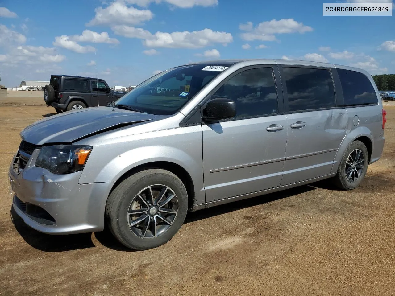 2015 Dodge Grand Caravan Se VIN: 2C4RDGBG6FR624849 Lot: 78454114