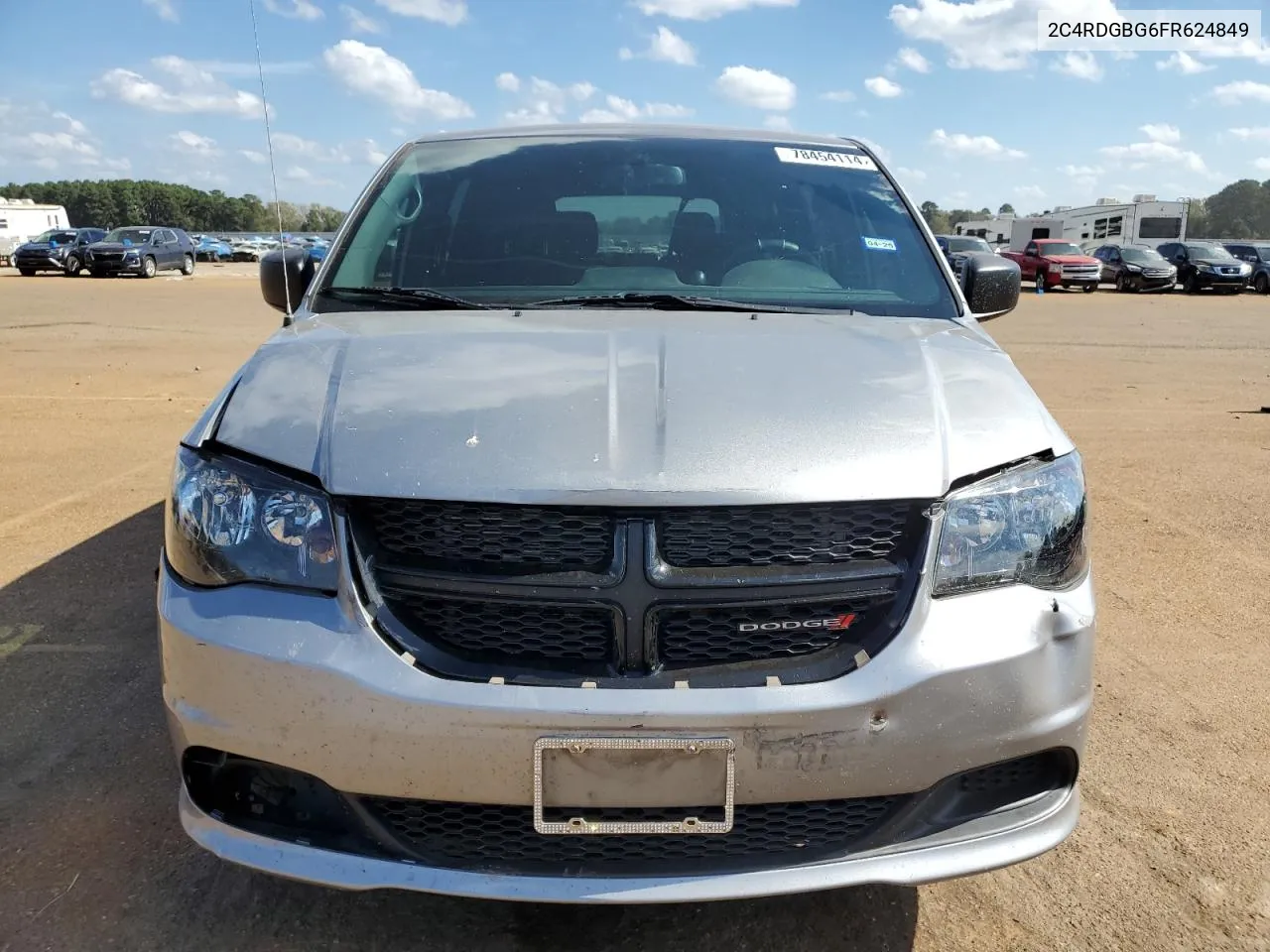 2015 Dodge Grand Caravan Se VIN: 2C4RDGBG6FR624849 Lot: 78454114