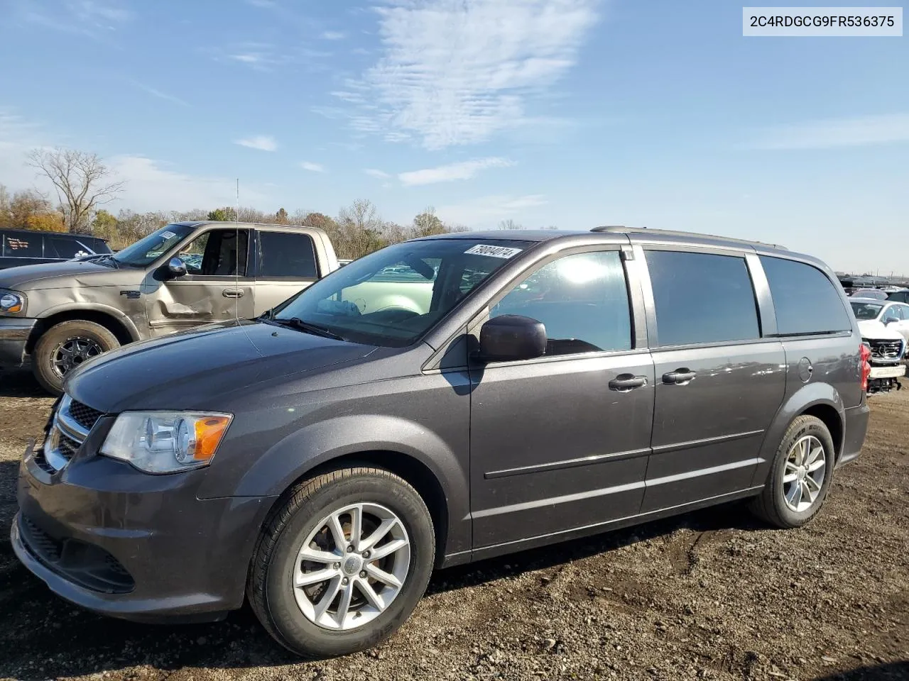 2015 Dodge Grand Caravan Sxt VIN: 2C4RDGCG9FR536375 Lot: 79004074