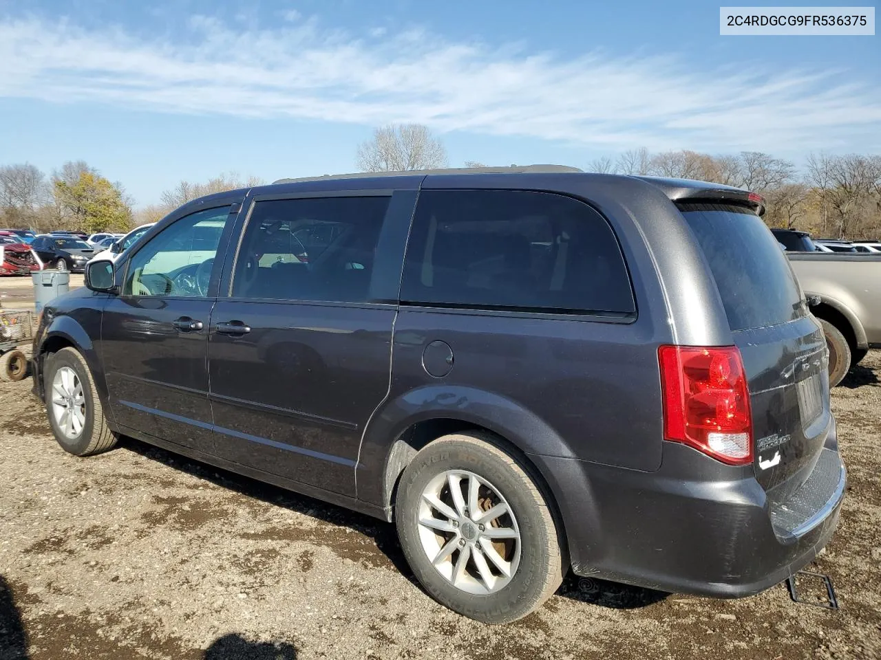 2015 Dodge Grand Caravan Sxt VIN: 2C4RDGCG9FR536375 Lot: 79004074