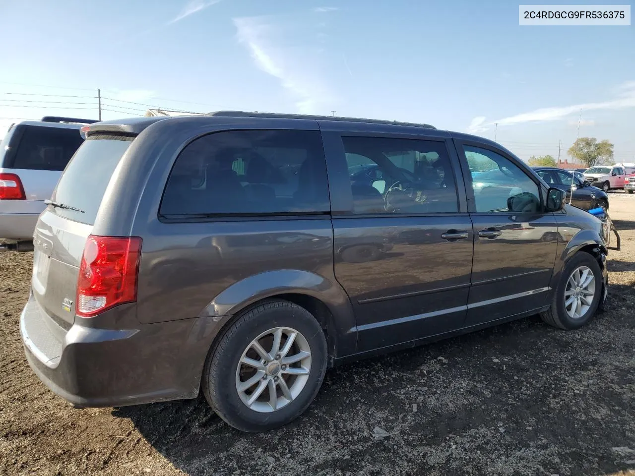 2015 Dodge Grand Caravan Sxt VIN: 2C4RDGCG9FR536375 Lot: 79004074