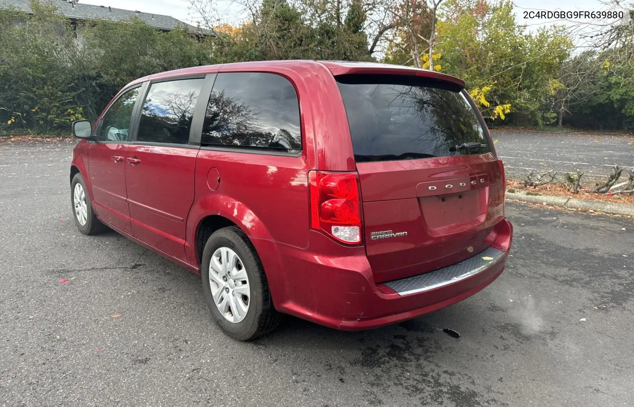 2015 Dodge Grand Caravan Se VIN: 2C4RDGBG9FR639880 Lot: 79312834