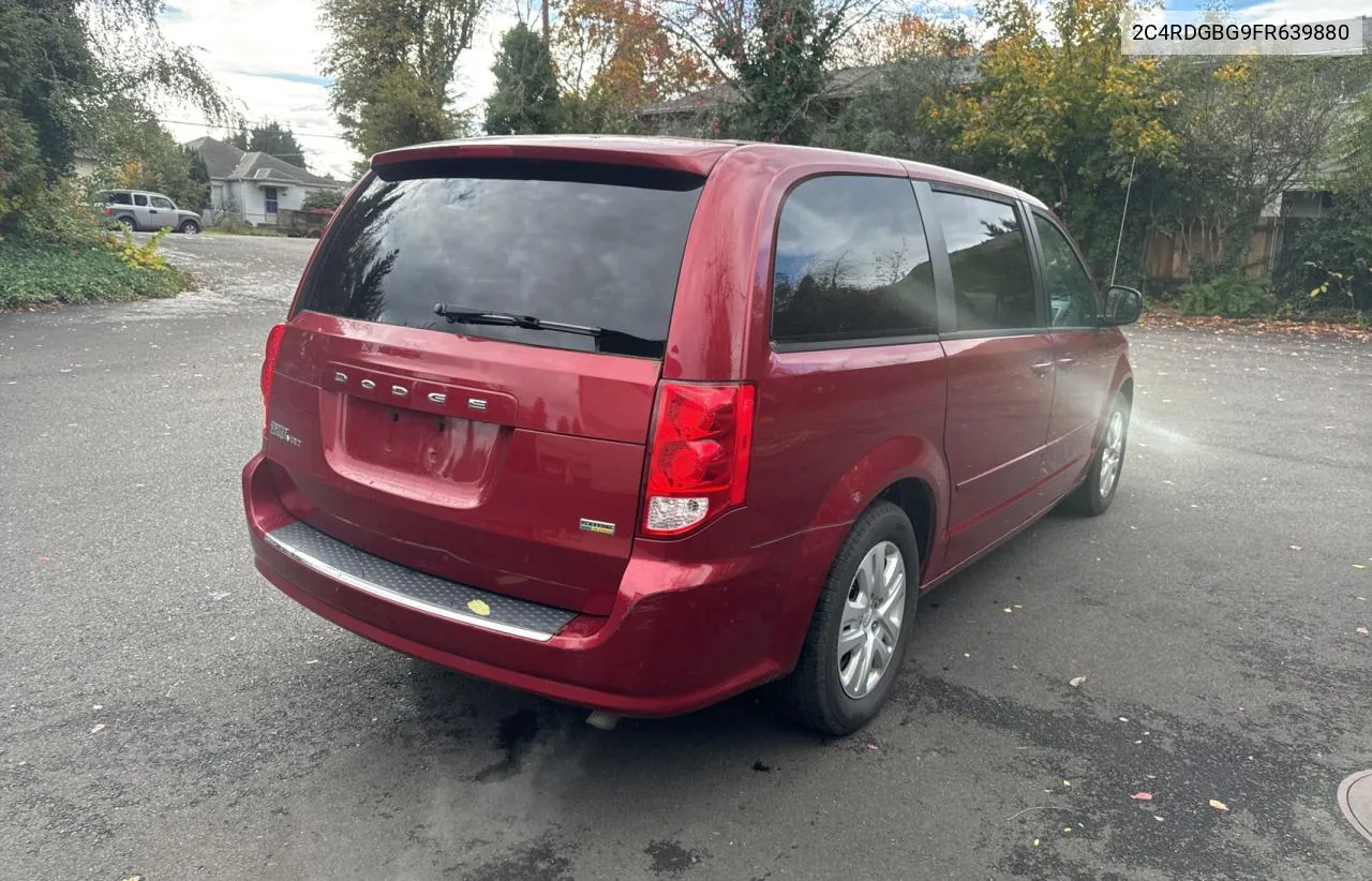 2015 Dodge Grand Caravan Se VIN: 2C4RDGBG9FR639880 Lot: 79312834