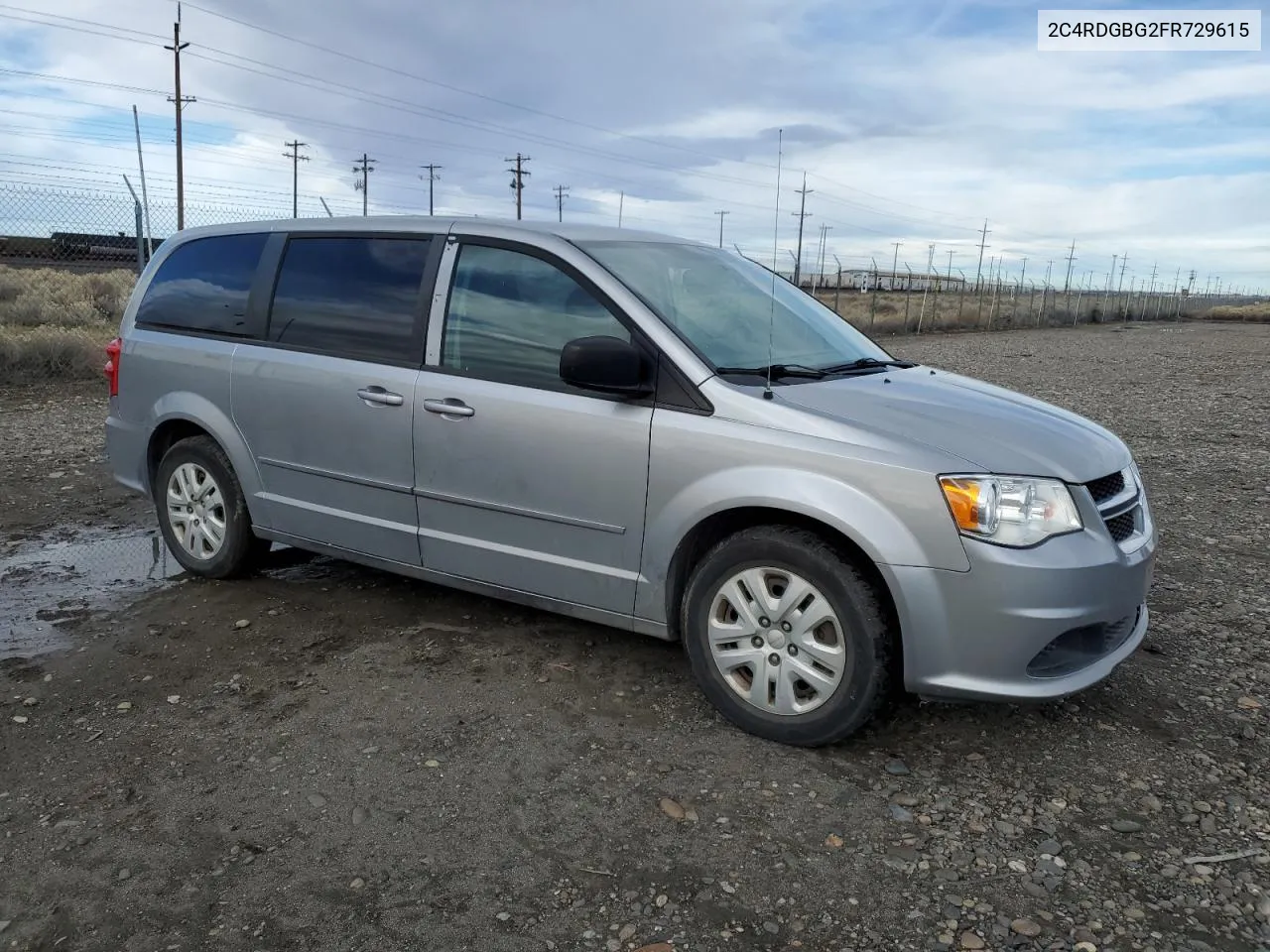 2015 Dodge Grand Caravan Se VIN: 2C4RDGBG2FR729615 Lot: 79459444