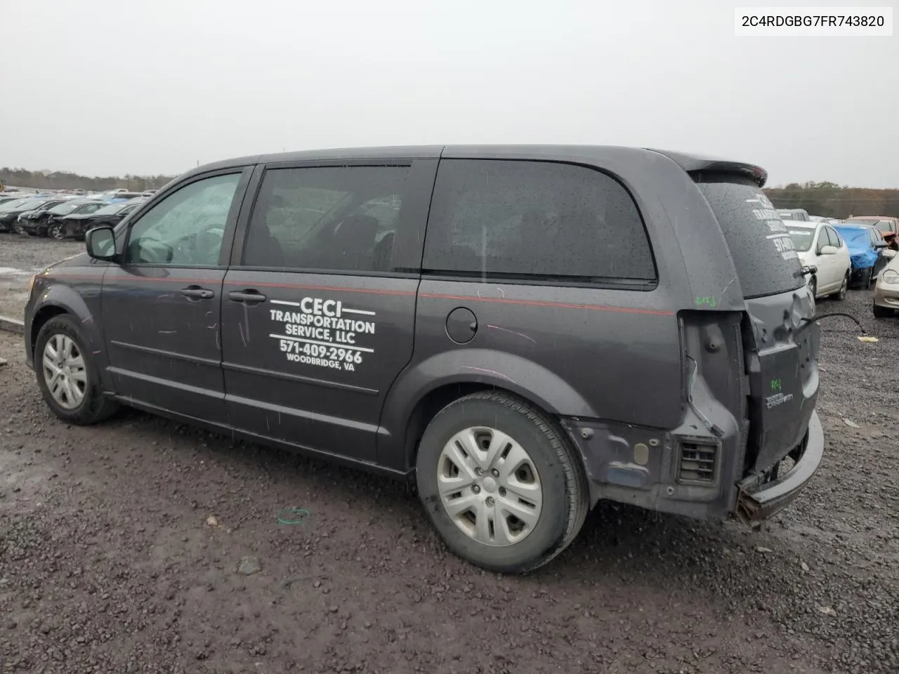 2015 Dodge Grand Caravan Se VIN: 2C4RDGBG7FR743820 Lot: 80094124