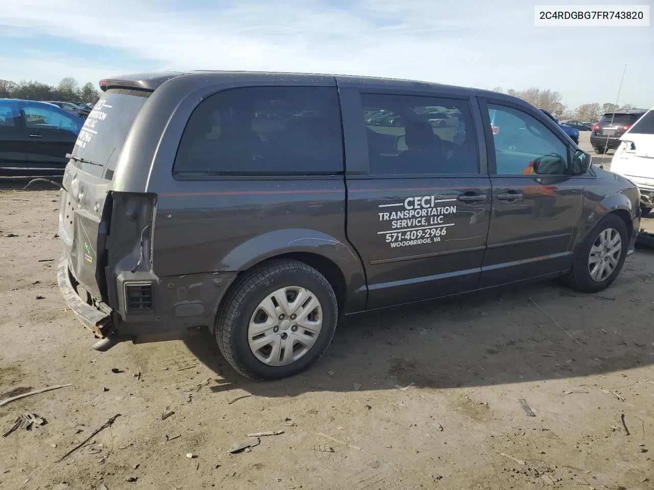 2015 Dodge Grand Caravan Se VIN: 2C4RDGBG7FR743820 Lot: 80094124