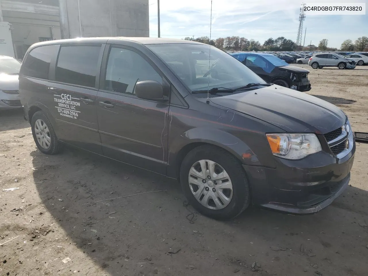 2015 Dodge Grand Caravan Se VIN: 2C4RDGBG7FR743820 Lot: 80094124