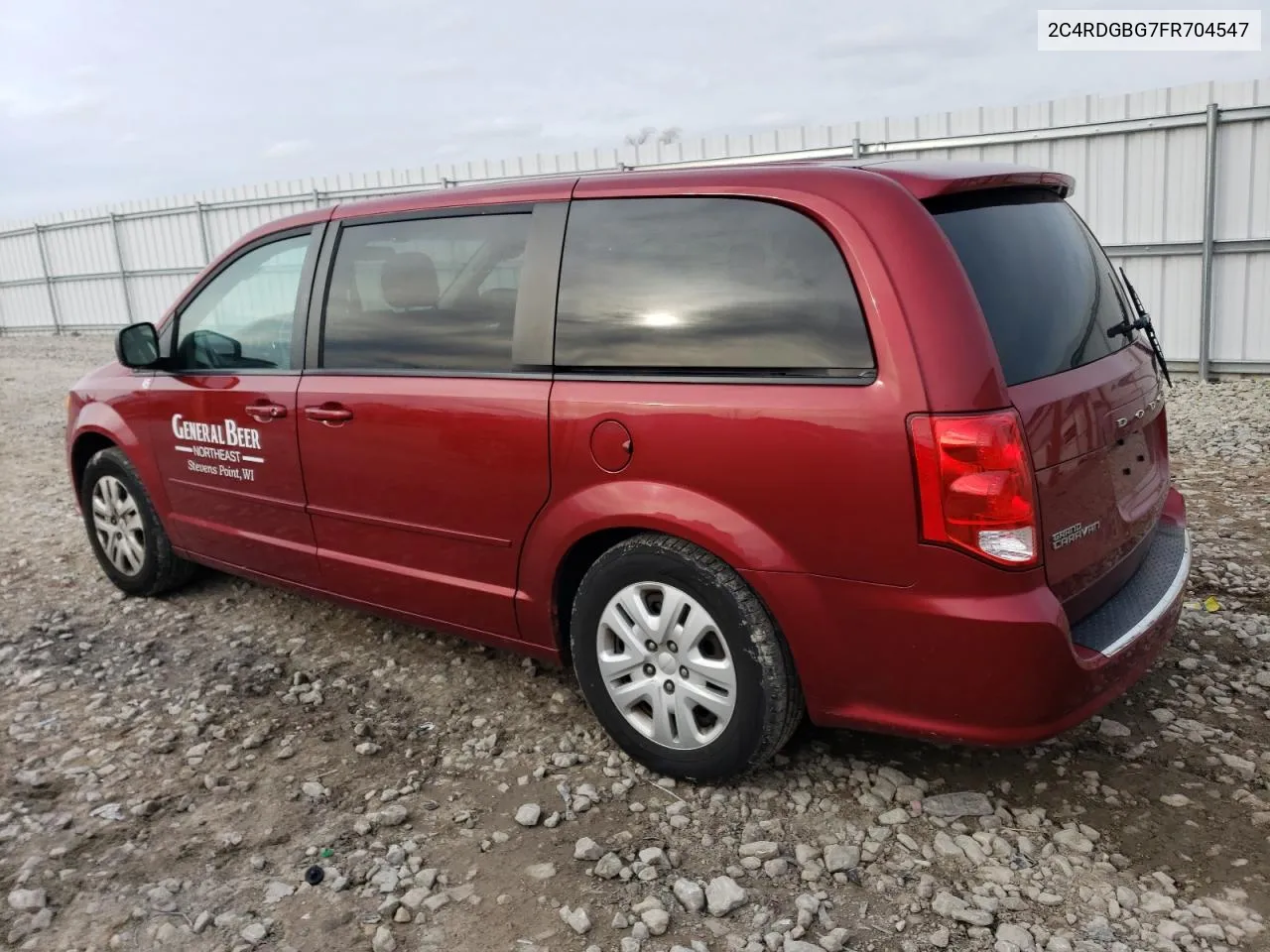 2015 Dodge Grand Caravan Se VIN: 2C4RDGBG7FR704547 Lot: 80534814