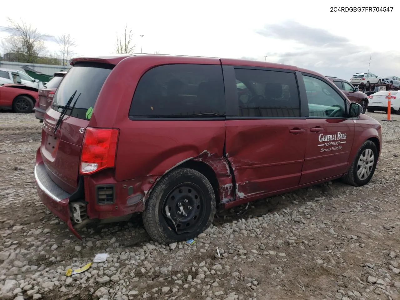 2015 Dodge Grand Caravan Se VIN: 2C4RDGBG7FR704547 Lot: 80534814