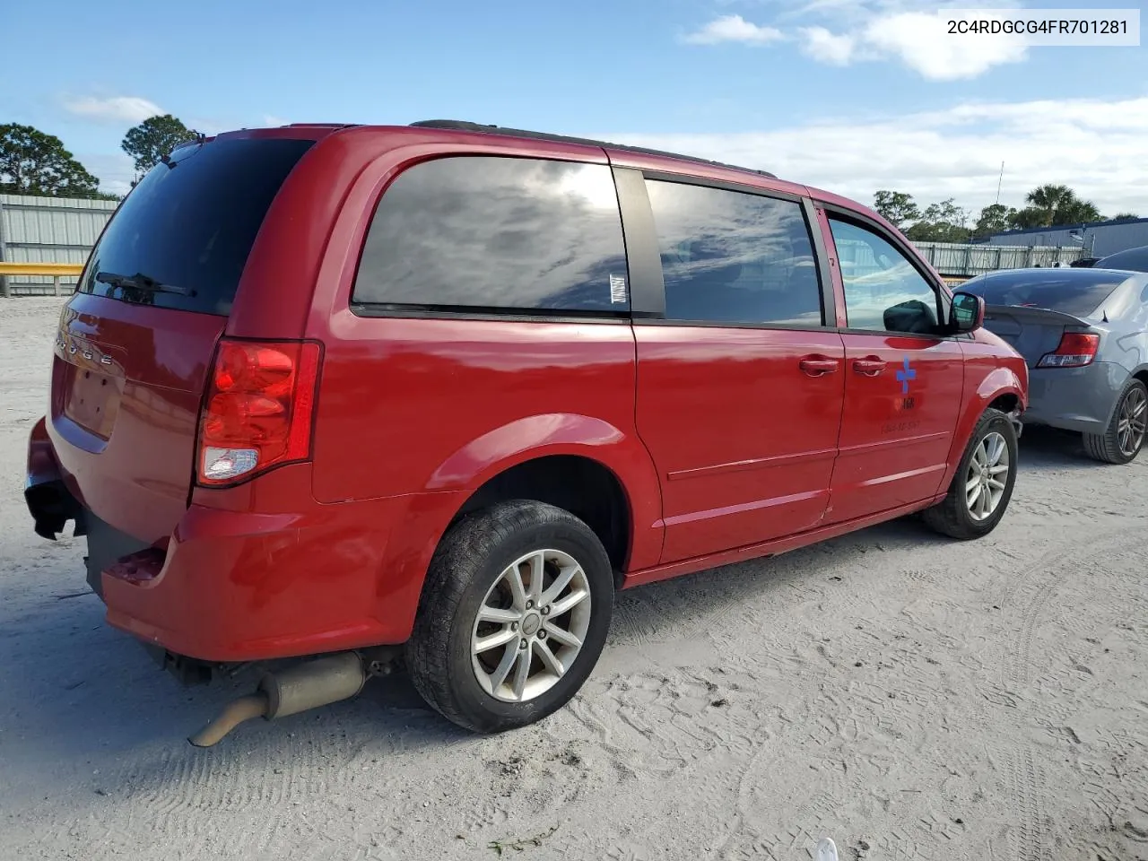 2015 Dodge Grand Caravan Sxt VIN: 2C4RDGCG4FR701281 Lot: 81161934