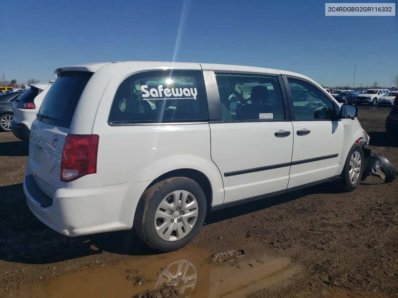 2016 Dodge Grand Caravan Se VIN: 2C4RDGBG2GR116332 Lot: 46801844