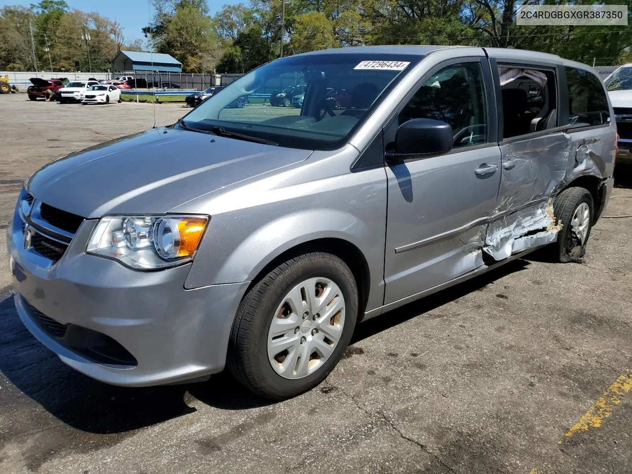 2C4RDGBGXGR387350 2016 Dodge Grand Caravan Se