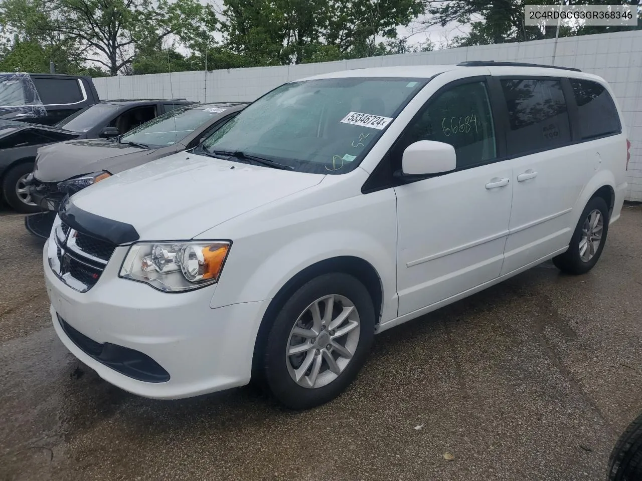 2C4RDGCG3GR368346 2016 Dodge Grand Caravan Sxt