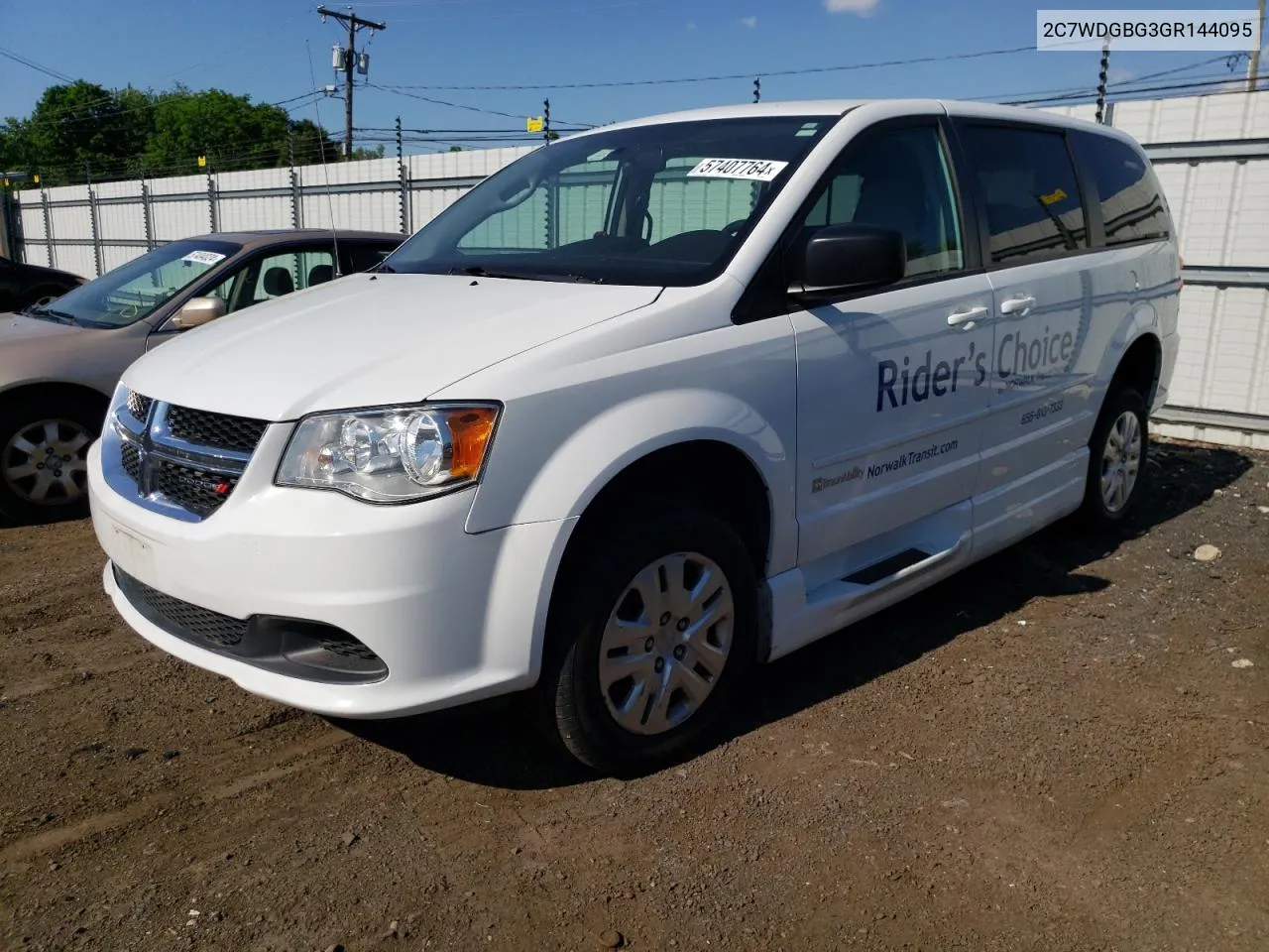 2C7WDGBG3GR144095 2016 Dodge Grand Caravan Se