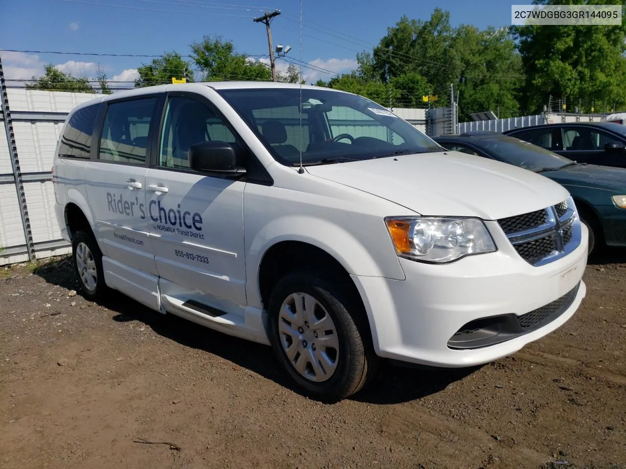 2016 Dodge Grand Caravan Se VIN: 2C7WDGBG3GR144095 Lot: 57407764