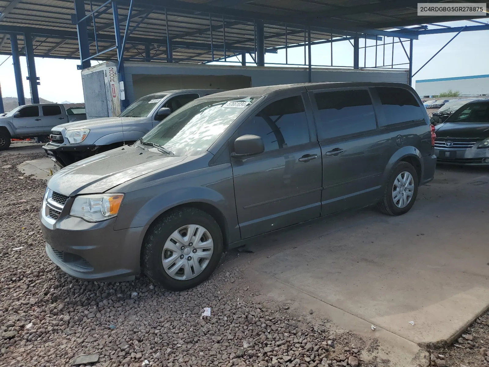 2016 Dodge Grand Caravan Se VIN: 2C4RDGBG5GR278875 Lot: 57661034