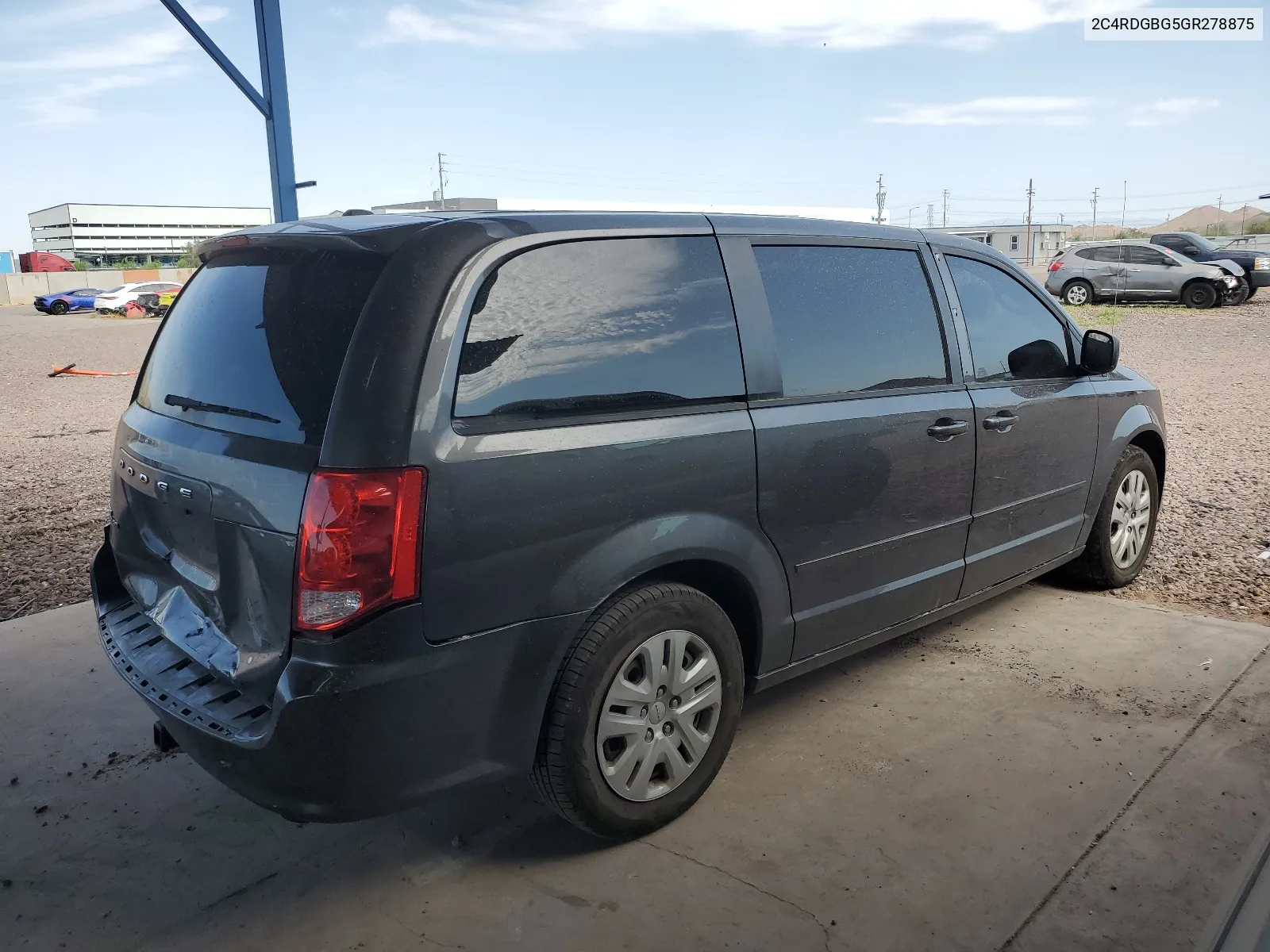 2016 Dodge Grand Caravan Se VIN: 2C4RDGBG5GR278875 Lot: 57661034