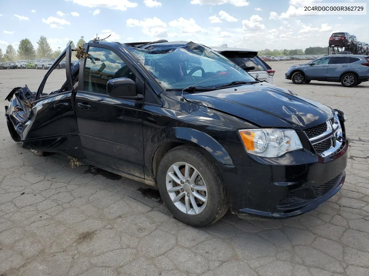 2016 Dodge Grand Caravan Sxt VIN: 2C4RDGCG0GR362729 Lot: 58534224