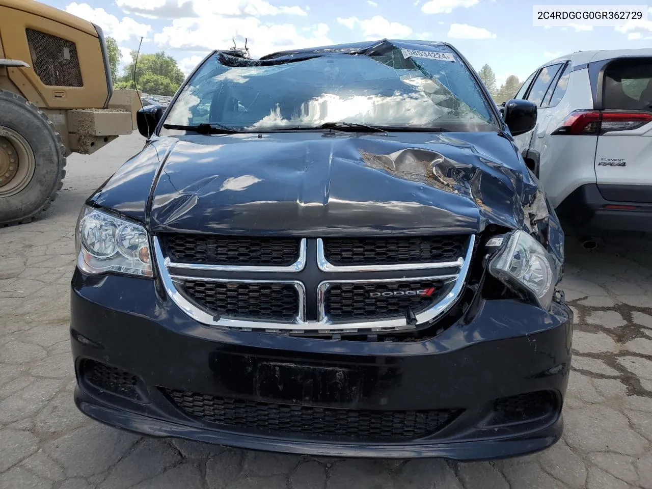 2016 Dodge Grand Caravan Sxt VIN: 2C4RDGCG0GR362729 Lot: 58534224