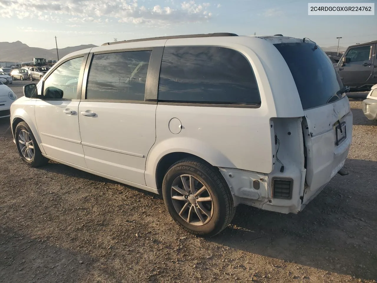 2016 Dodge Grand Caravan Sxt VIN: 2C4RDGCGXGR224762 Lot: 59949494