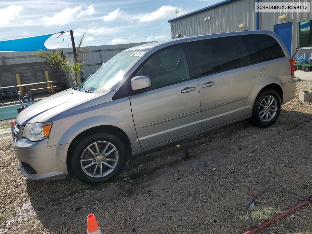 2016 Dodge Grand Caravan Se VIN: 2C4RDGBGXGR399112 Lot: 60479204