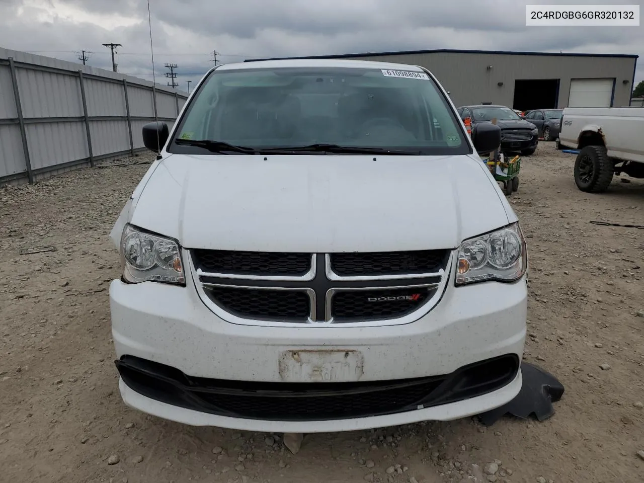 2016 Dodge Grand Caravan Se VIN: 2C4RDGBG6GR320132 Lot: 61098894