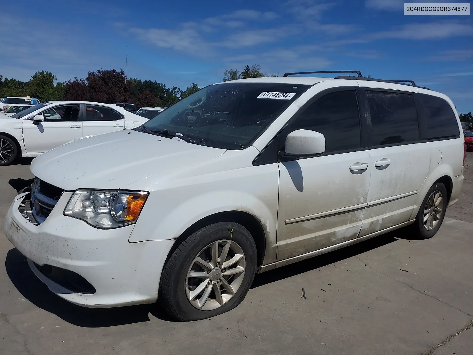 2016 Dodge Grand Caravan Sxt VIN: 2C4RDGCG9GR374877 Lot: 61146294