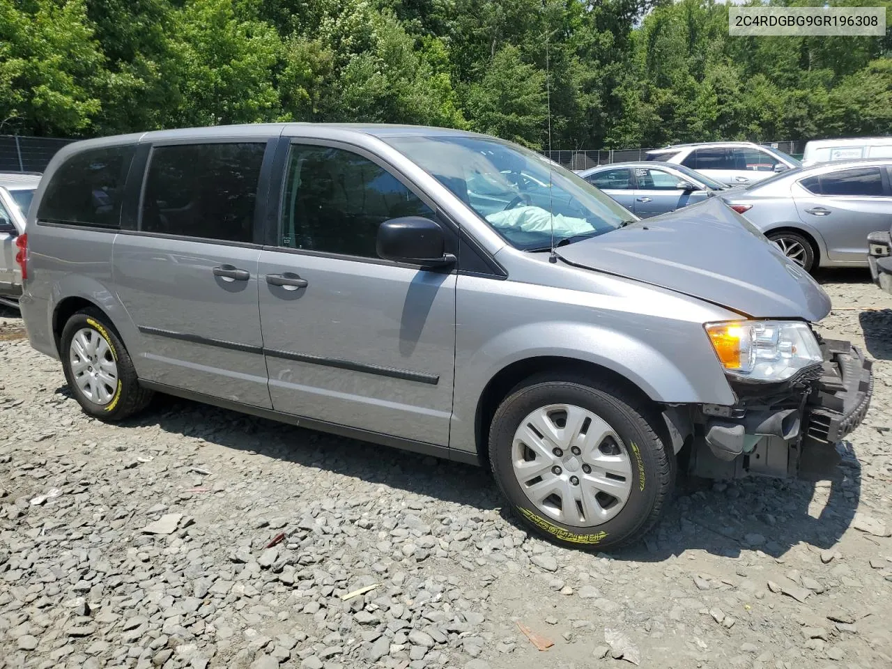 2016 Dodge Grand Caravan Se VIN: 2C4RDGBG9GR196308 Lot: 61607594