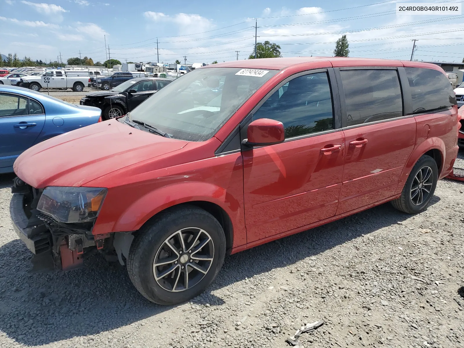 2C4RDGBG4GR101492 2016 Dodge Grand Caravan Se