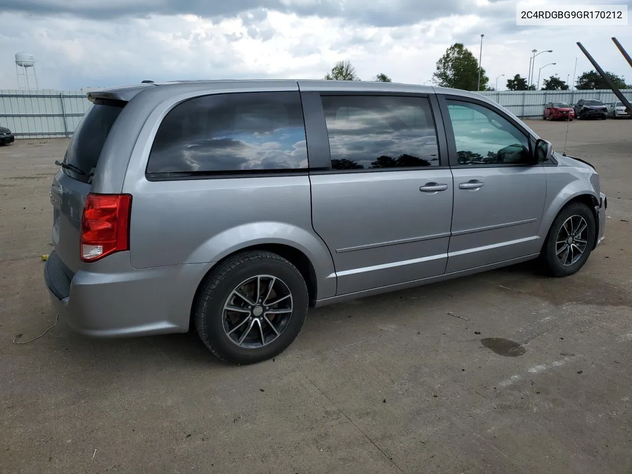 2C4RDGBG9GR170212 2016 Dodge Grand Caravan Se