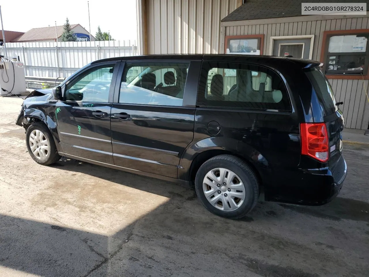 2016 Dodge Grand Caravan Se VIN: 2C4RDGBG1GR278324 Lot: 63019974