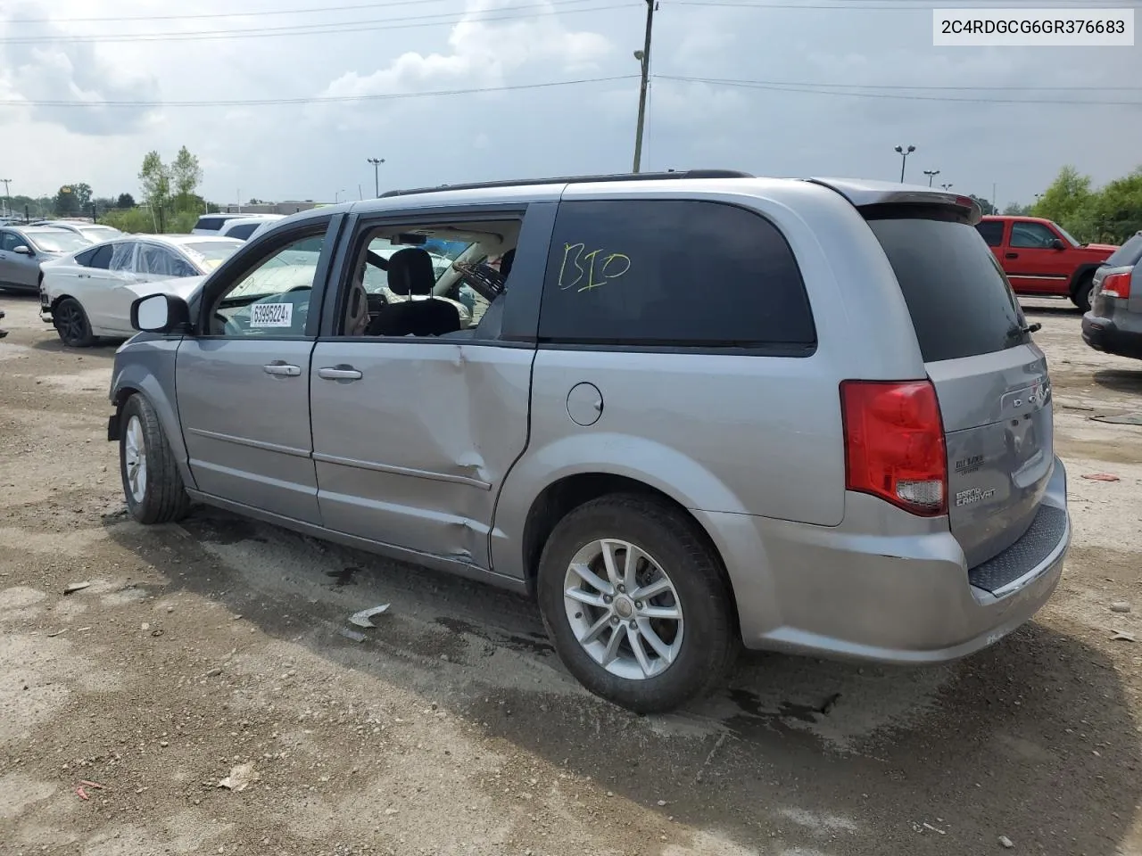 2016 Dodge Grand Caravan Sxt VIN: 2C4RDGCG6GR376683 Lot: 63995224