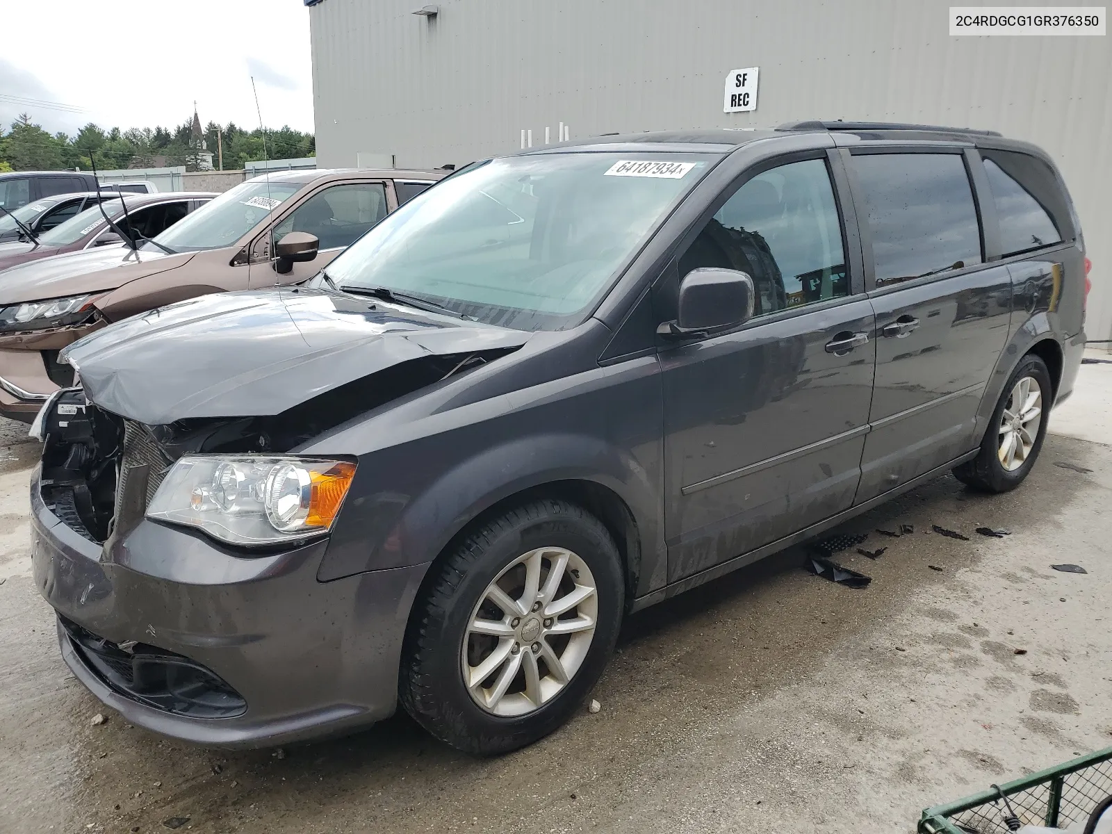 2016 Dodge Grand Caravan Sxt VIN: 2C4RDGCG1GR376350 Lot: 64187934