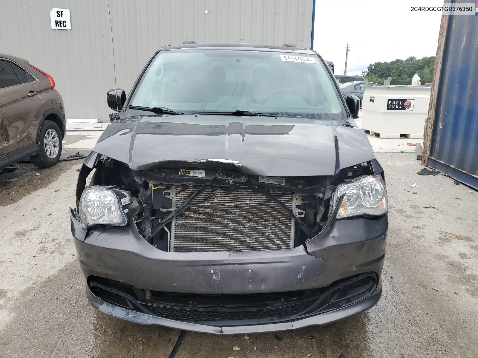 2016 Dodge Grand Caravan Sxt VIN: 2C4RDGCG1GR376350 Lot: 64187934