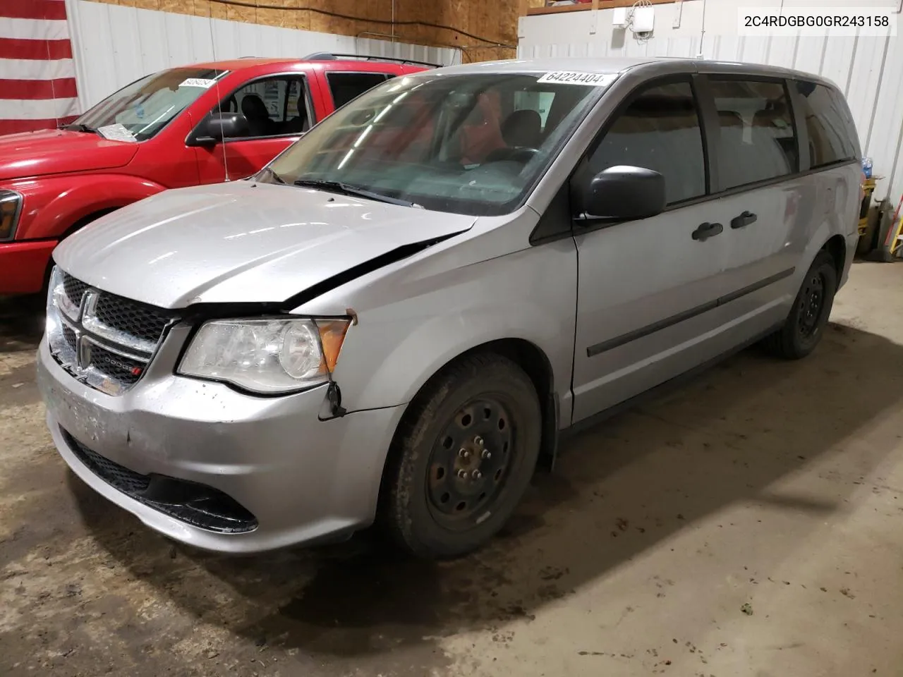 2016 Dodge Grand Caravan Se VIN: 2C4RDGBG0GR243158 Lot: 64224404