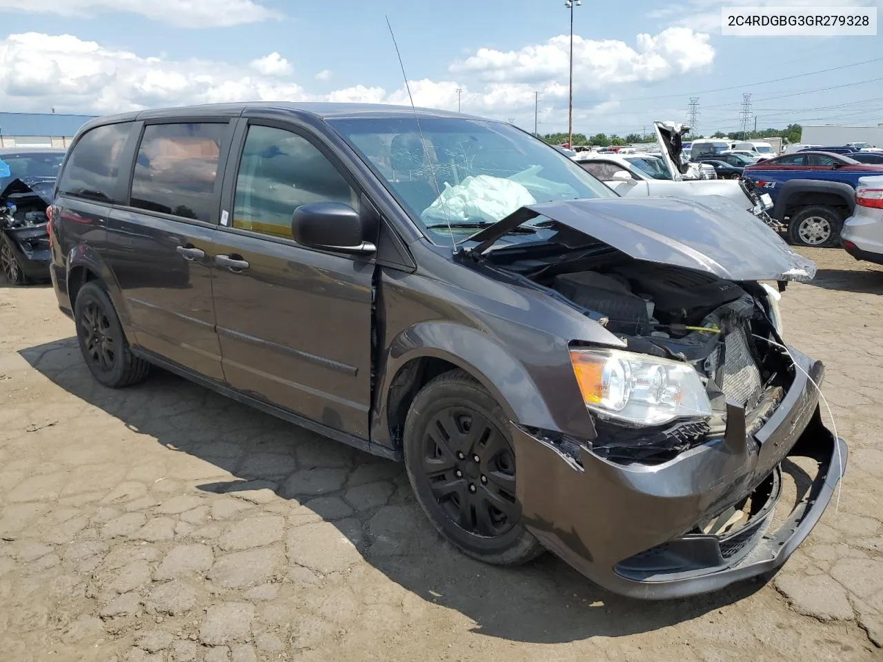 2016 Dodge Grand Caravan Se VIN: 2C4RDGBG3GR279328 Lot: 64316064