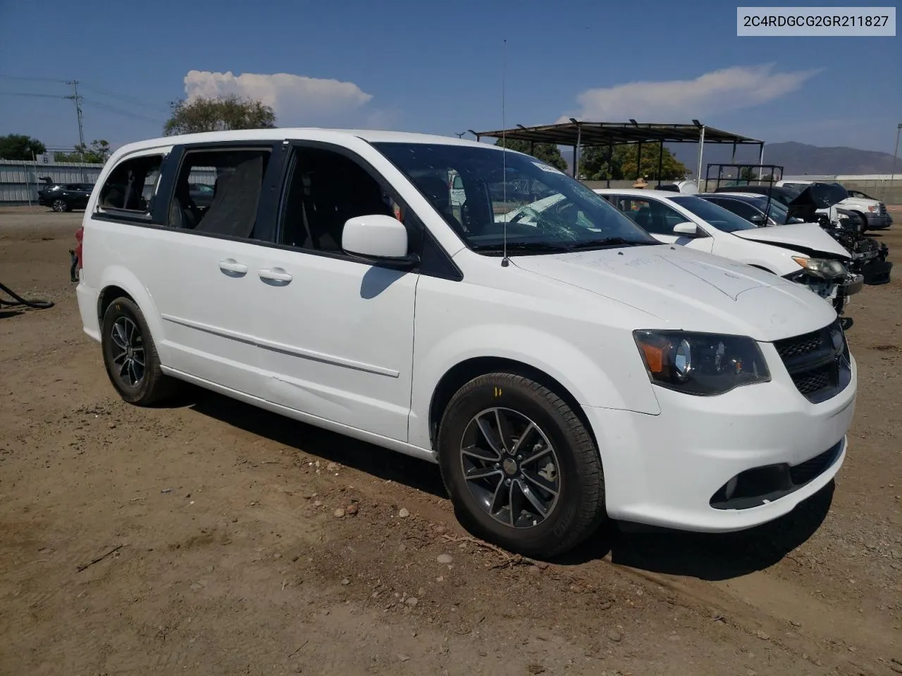 2016 Dodge Grand Caravan Sxt VIN: 2C4RDGCG2GR211827 Lot: 64454674