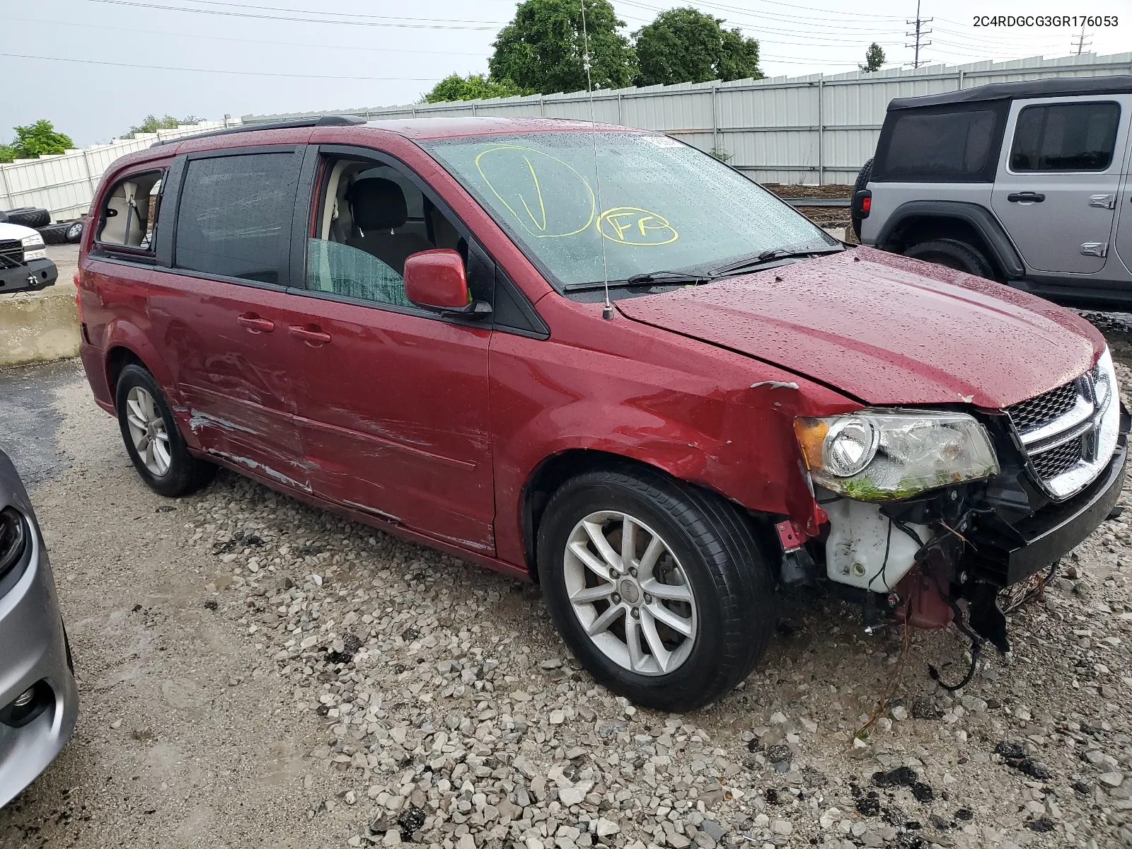 2016 Dodge Grand Caravan Sxt VIN: 2C4RDGCG3GR176053 Lot: 64635804