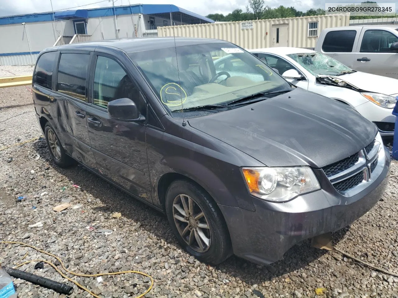 2C4RDGBG9GR278345 2016 Dodge Grand Caravan Se