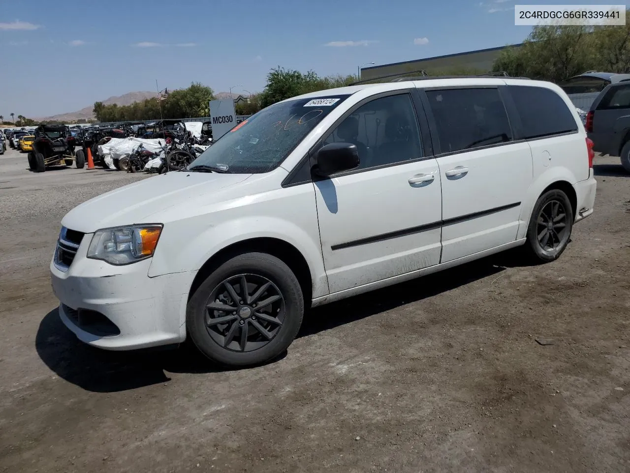 2C4RDGCG6GR339441 2016 Dodge Grand Caravan Sxt