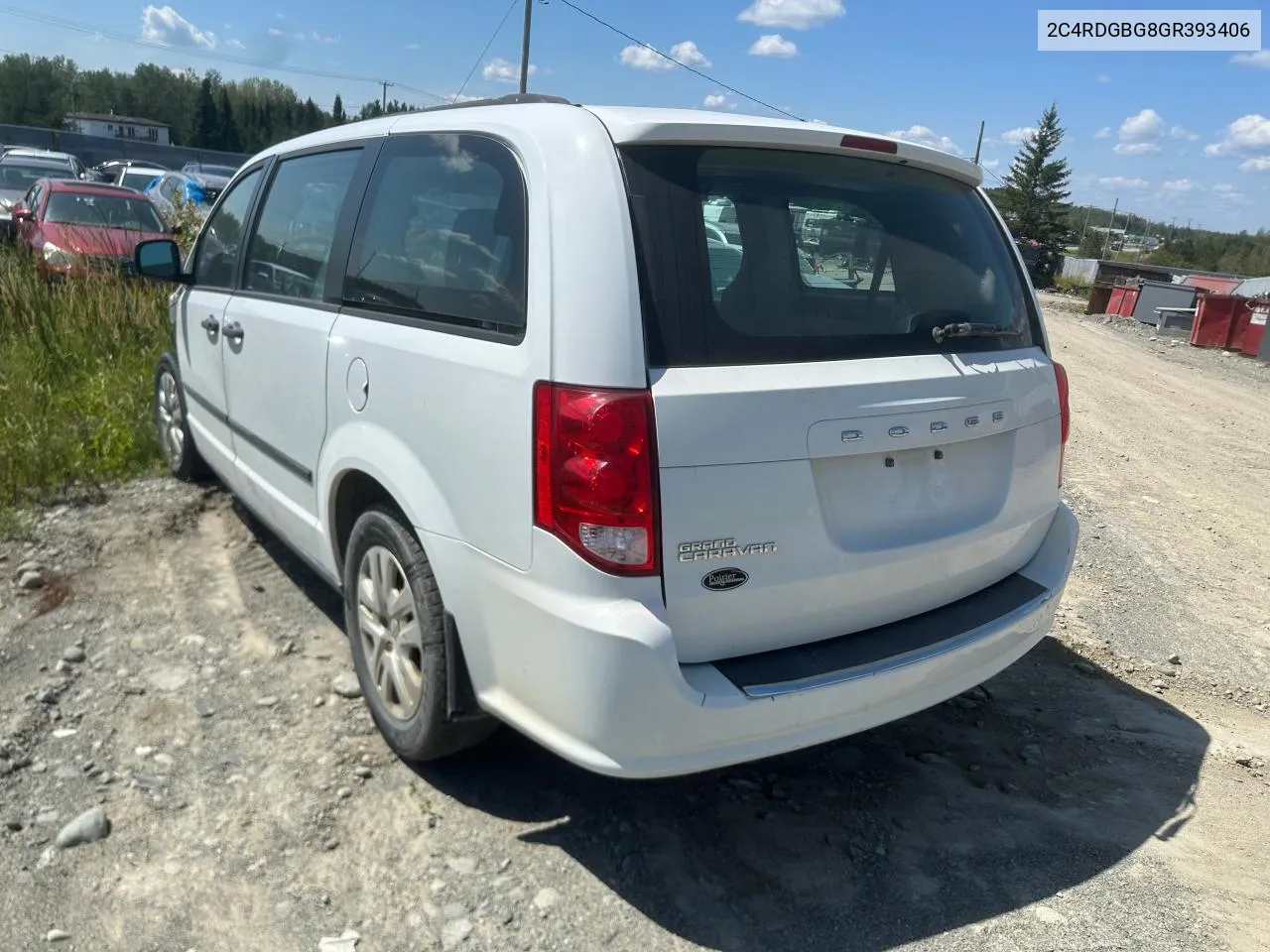 2016 Dodge Grand Caravan Se VIN: 2C4RDGBG8GR393406 Lot: 65801614