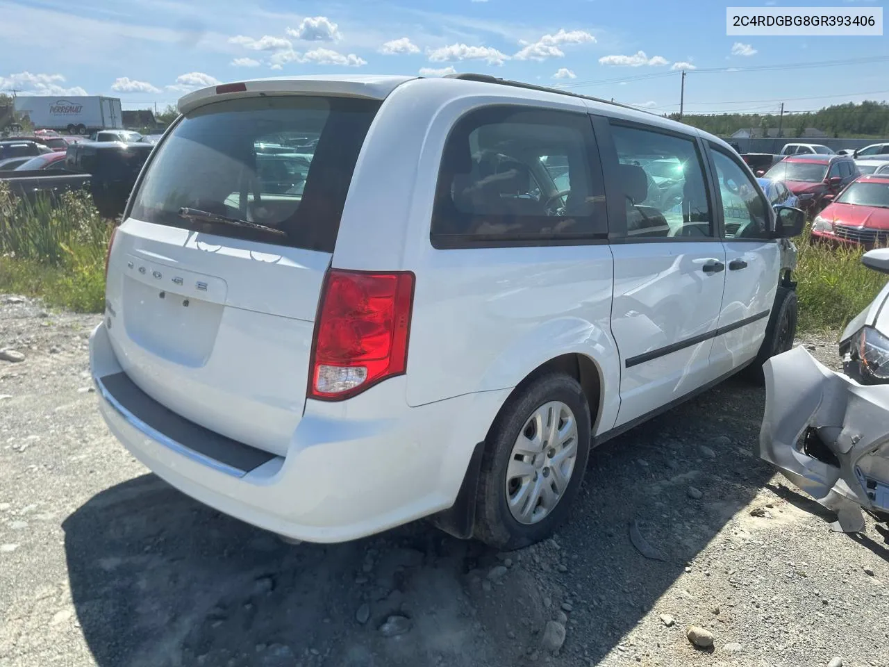 2C4RDGBG8GR393406 2016 Dodge Grand Caravan Se