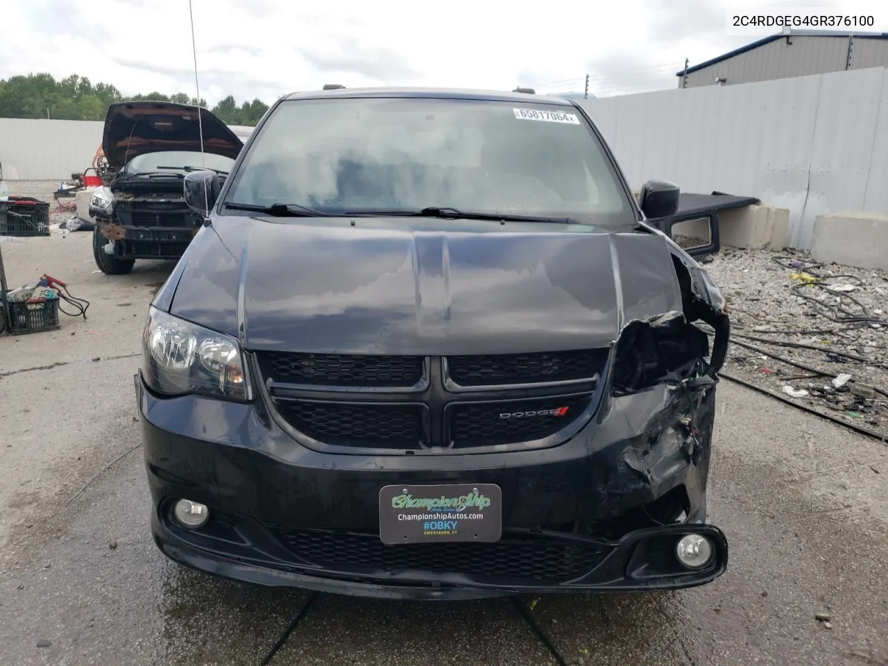 2016 Dodge Grand Caravan R/T VIN: 2C4RDGEG4GR376100 Lot: 65817064