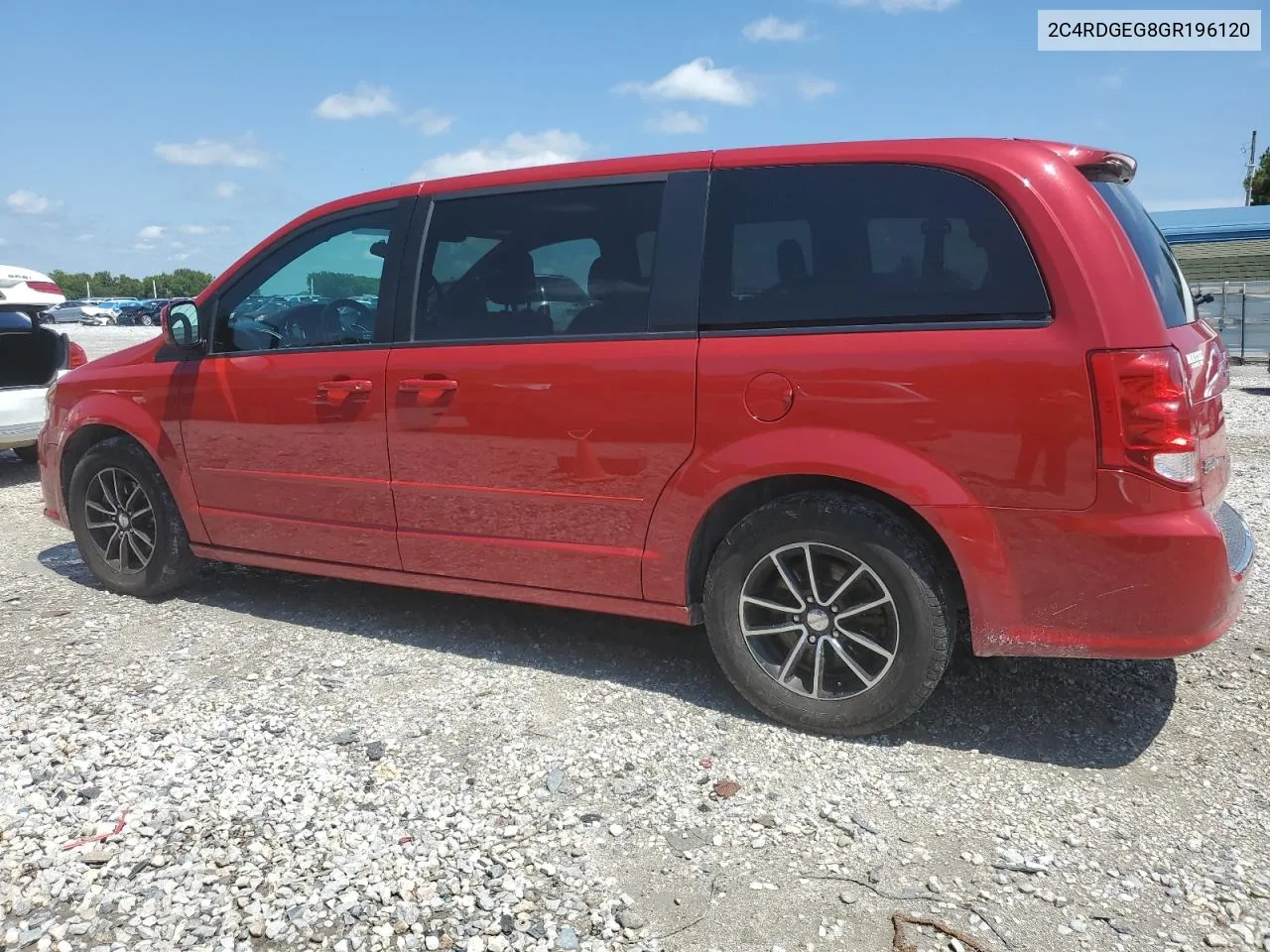 2016 Dodge Grand Caravan R/T VIN: 2C4RDGEG8GR196120 Lot: 66107044